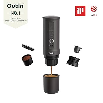 Outin Nano ポータブルエスプレッソマシーン 未使用品 Outin Nano ポータブルエスプレッソマシーン（クリムゾンレッド